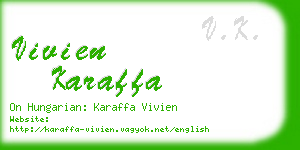 vivien karaffa business card